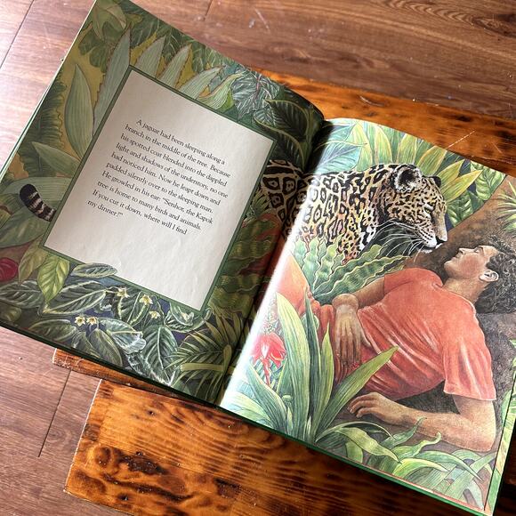 Vintage 1990 The Great Kapok Tree A Tale Of The Amazon Rainforest Hardcover Book - Picture 6 of 8